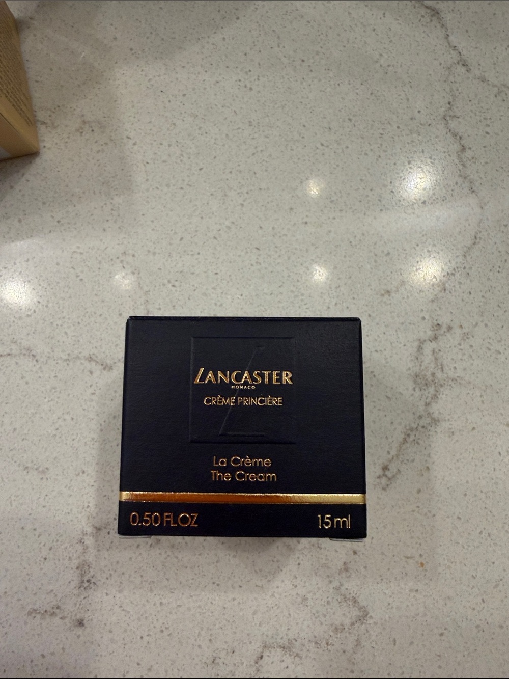 Lancaster La Crème Luxury Black & Gold Accent Box